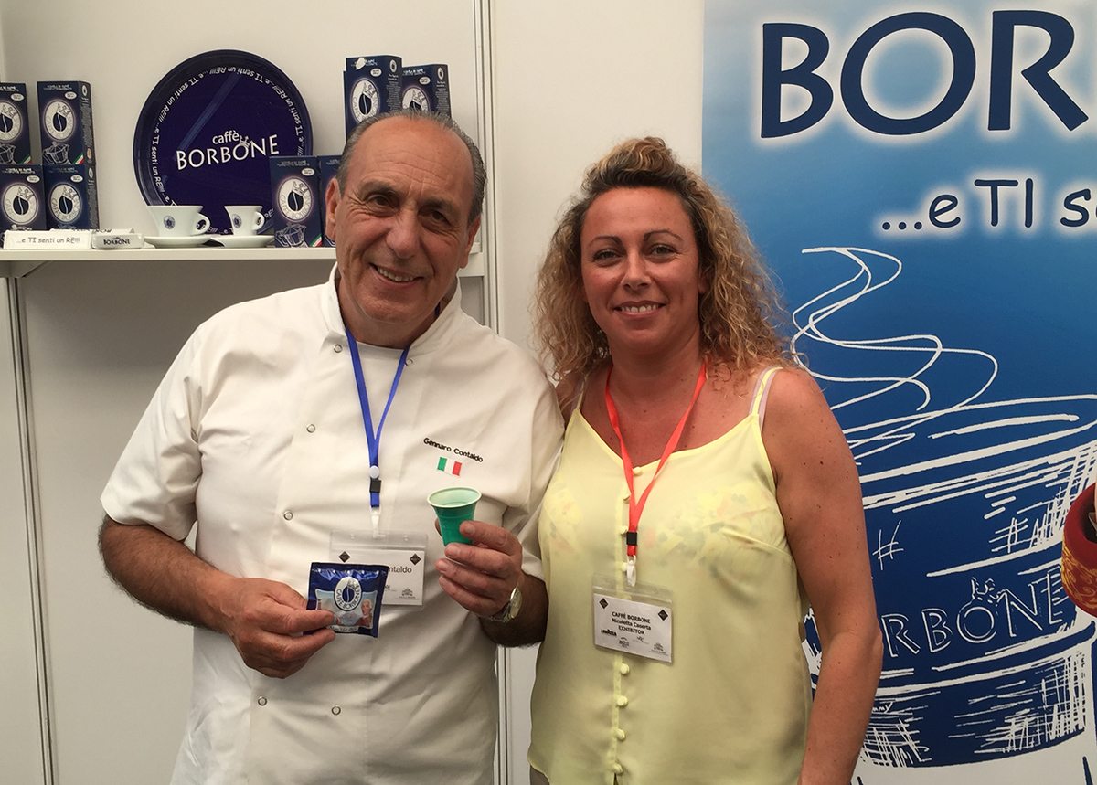 Nicoletta and chef Gennaro Contaldo